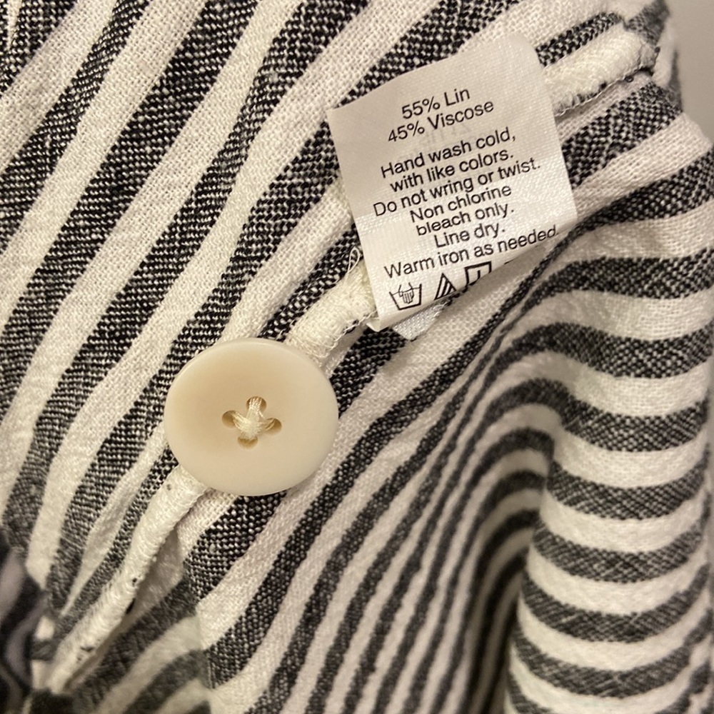 Madewell - Stripe-Play Button-Back Tee Dress - Picture 5 of 9